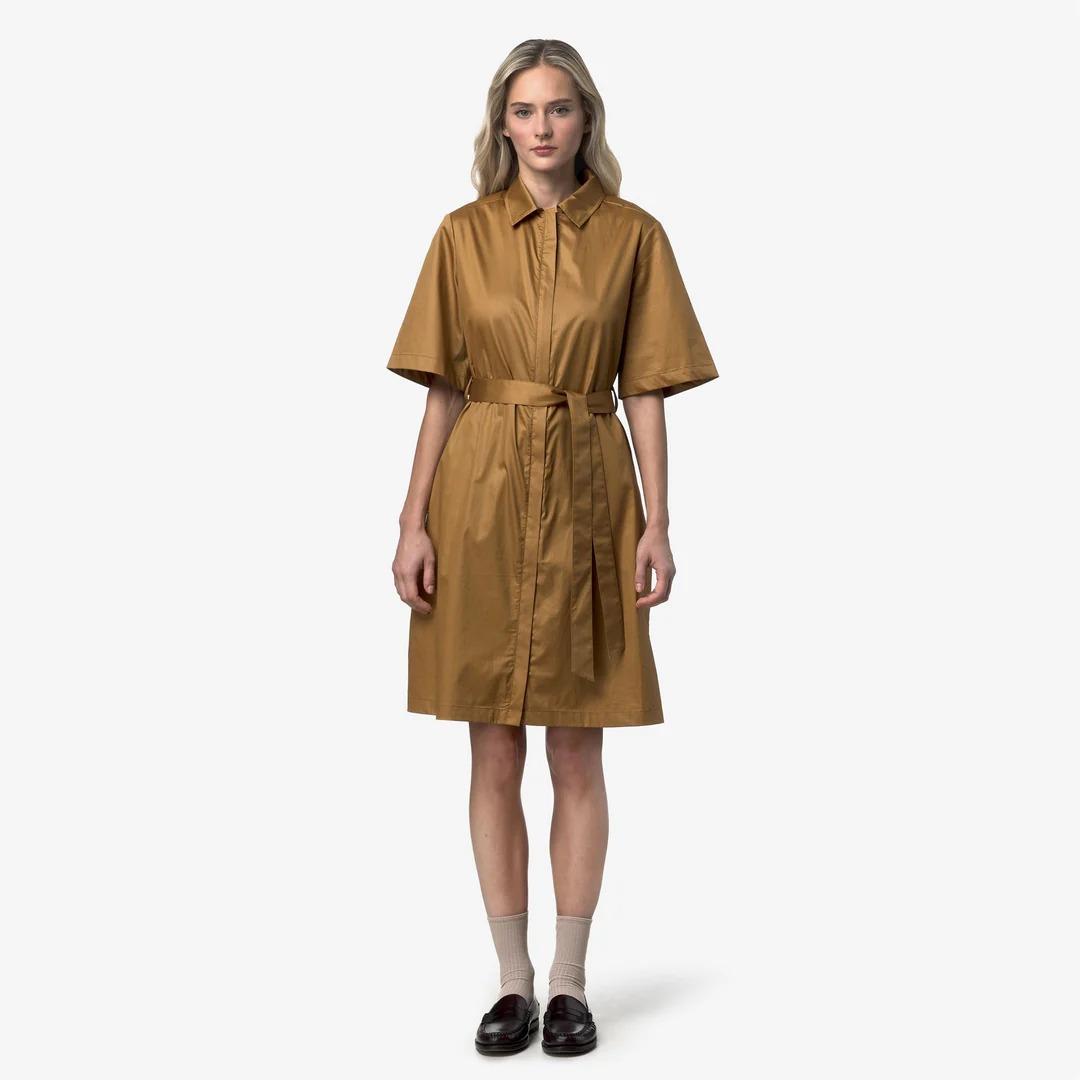 NOUAILLE SHINY COTTON<BR/>BROWN BISTRE K2147IW V04 K-WAY 
