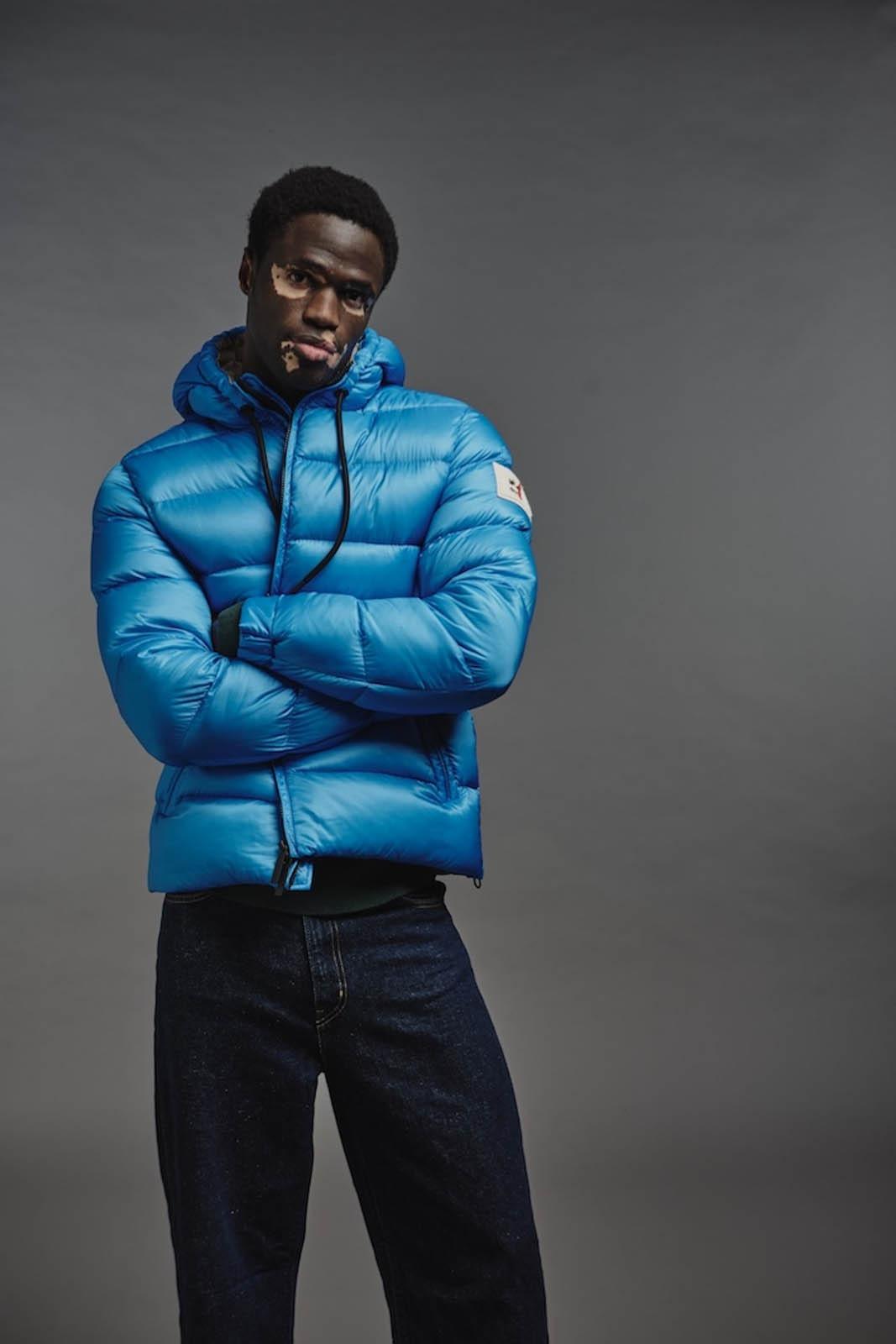 Piumino Verbier After Label Azzurro VERBIER-N051 730 AFTER LABEL 