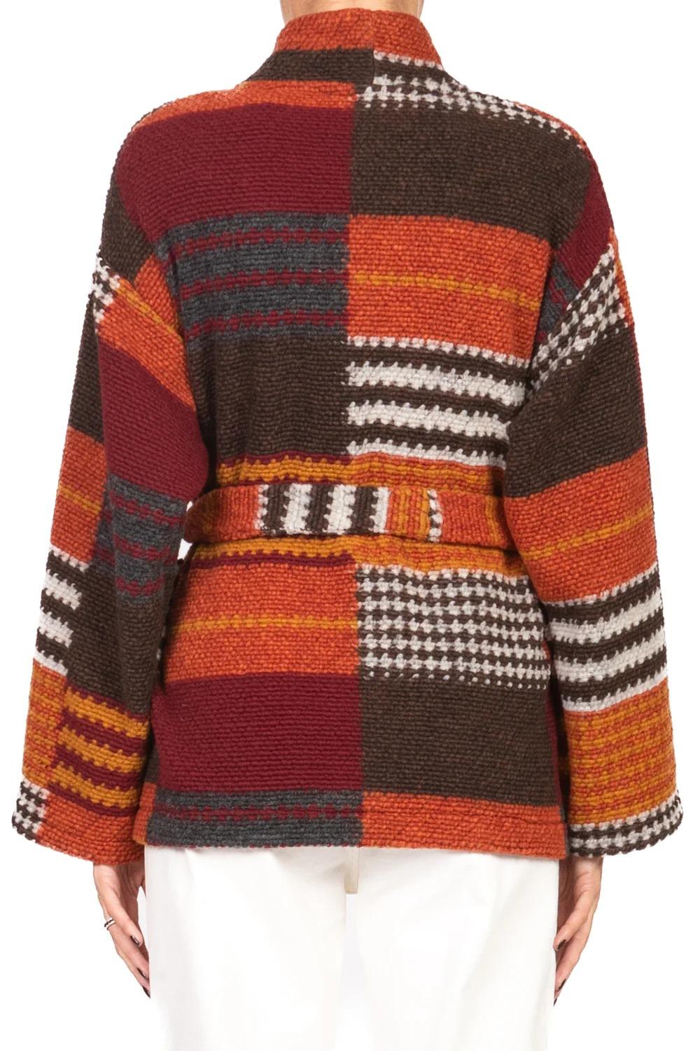 Vicolo - Caban fantasia con cintura Art. TF1923 TF1923 V.UNICA VICOLO 