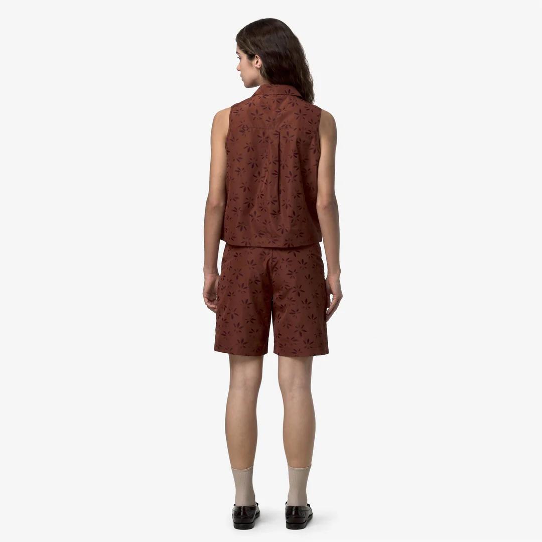 ANTY EMBY JACQUARD<BR/>BROWN-VIOLET JACQUARD K7137PW C39 K-WAY 