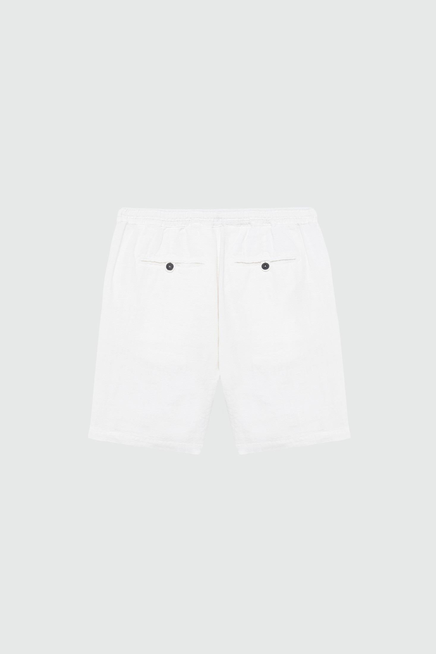 Bermuda portofino heavy linen dyed Bianco RRU90302P4230569 C0014 ROY ROGER'S 