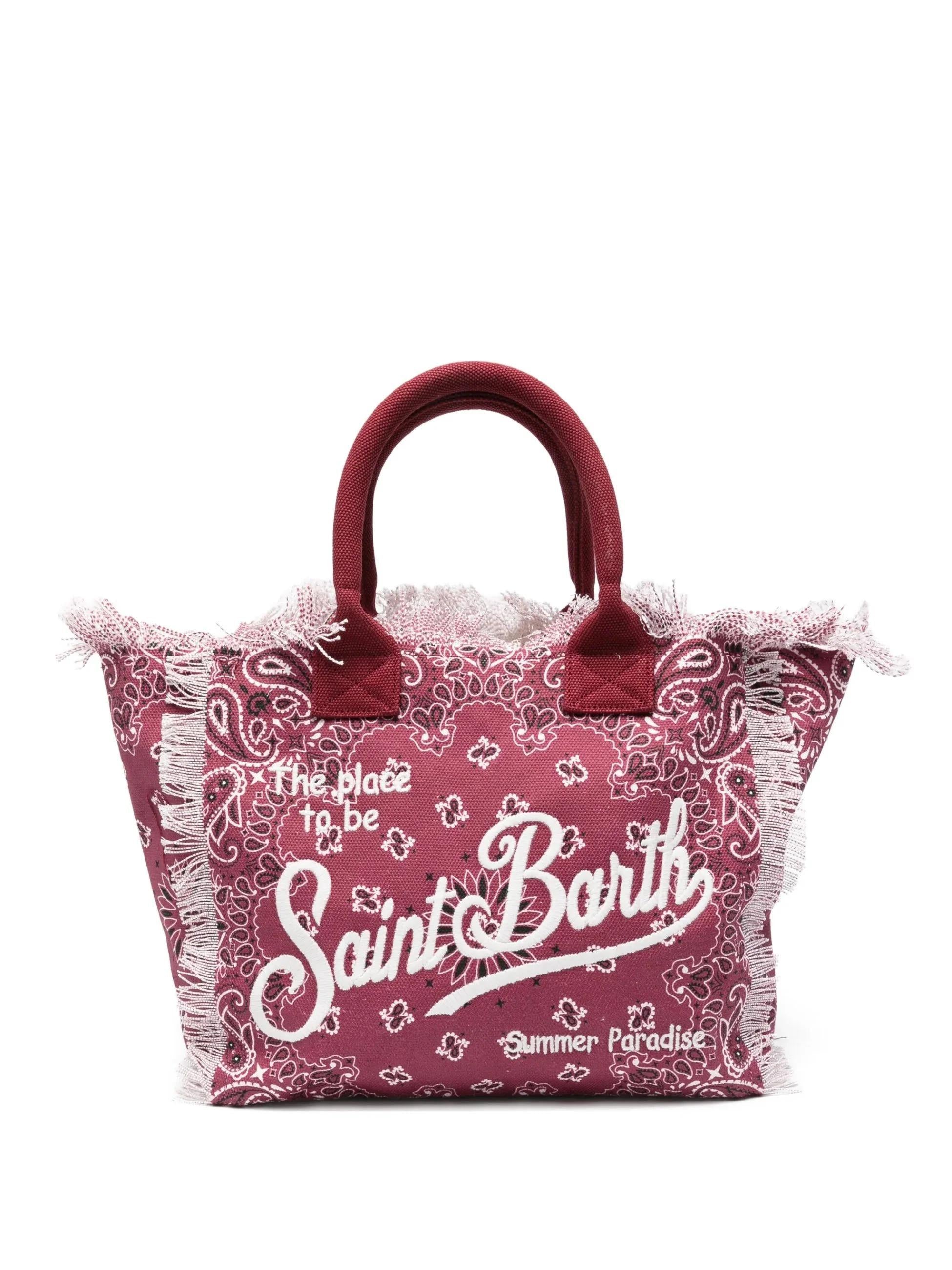 BORSA VANITY BANDANA BORDOAUX SAINT BARTH VANI001 09486L MC2 SAINT BARTH 
