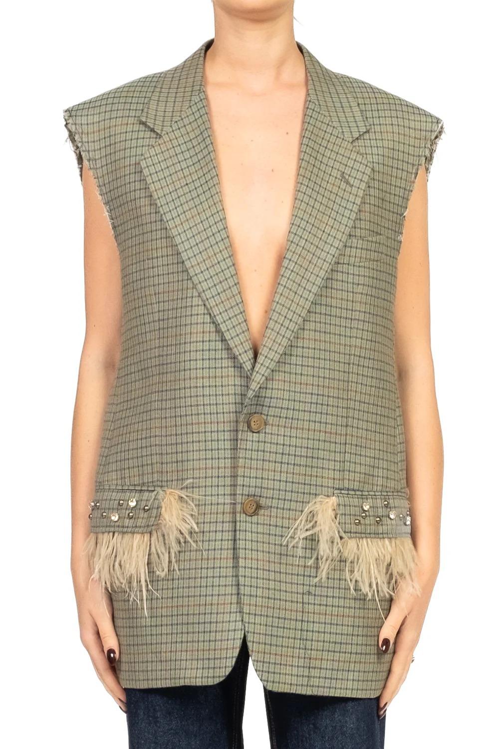 Vicolo - Gilet vintage con piume Art. RF0032 RF0032 VAR.UNICA VICOLO 