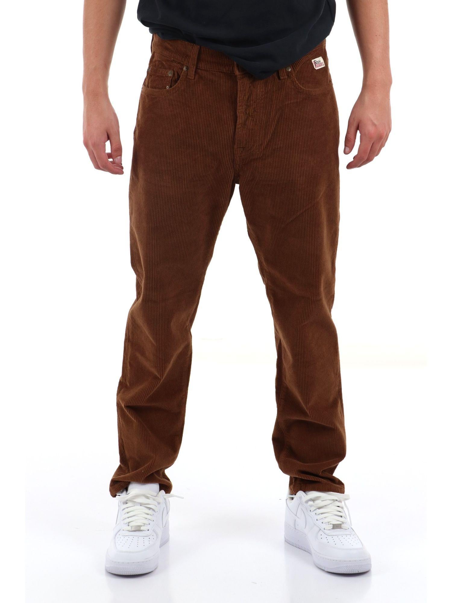Roy Rogers pantalone in velluto modello Dapper colore barrel RRU90007P4600112 C0487 ROY ROGER'S 