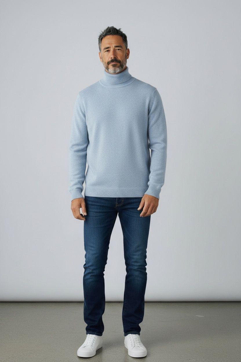 Dolcevita impuntura Luigi Gentile Celeste LG1201 70 LUIGI GENTILE 