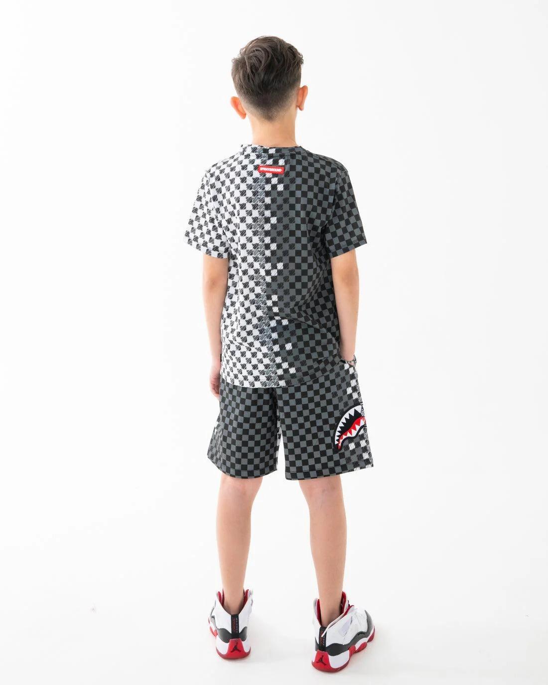 SPRAYGROUND CHECKERED SKETCH REGULAR T-SHIRT SPY1410 V.U SPRAYGROUND 