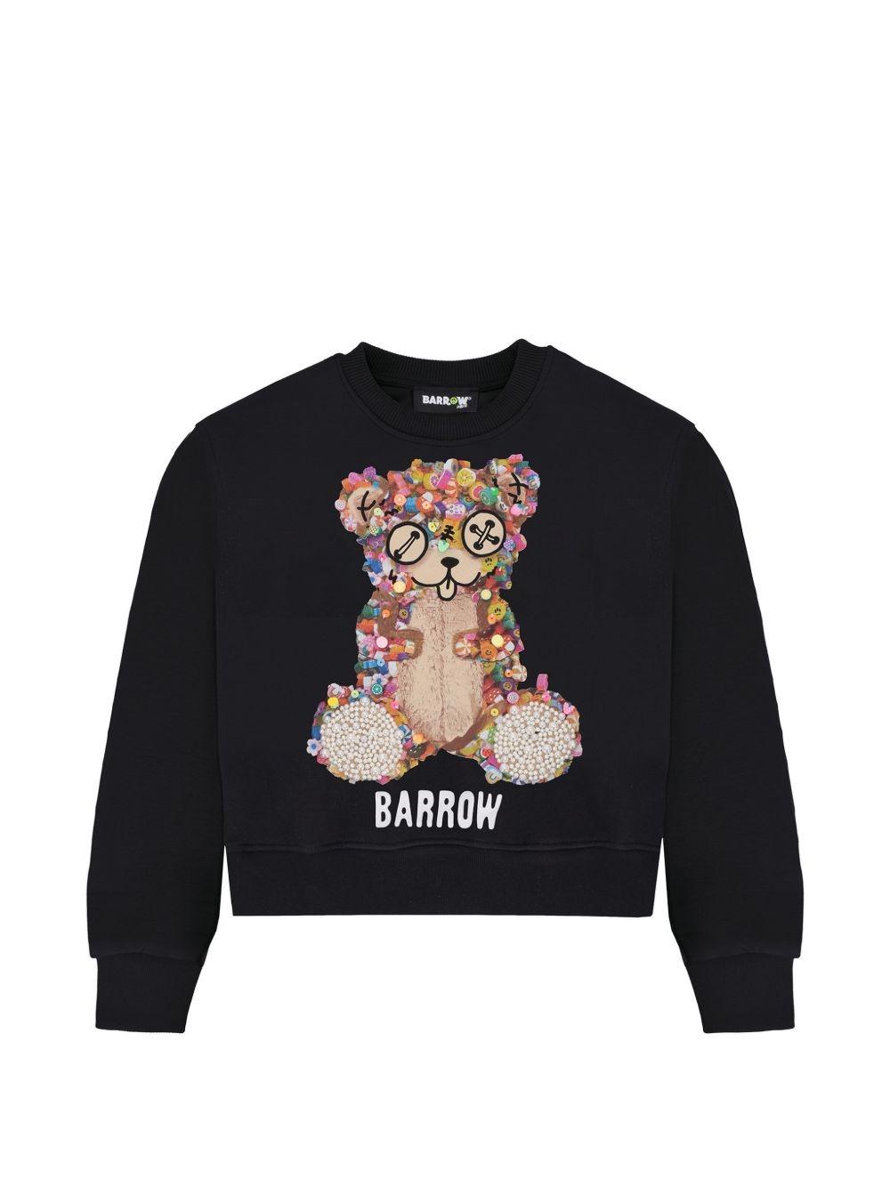 BARROW Regular sweatshirt "hand embroidery" girl Nera S6BKJGSW123 110 BARROW 