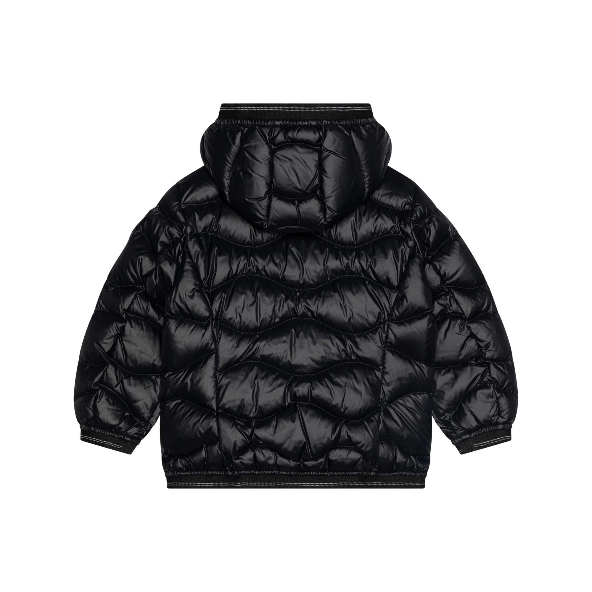 BLAUER Piumino onda LOWELL con cappuccio e logo NERO 25WBLGC03385-007285 999EI BLAUER 