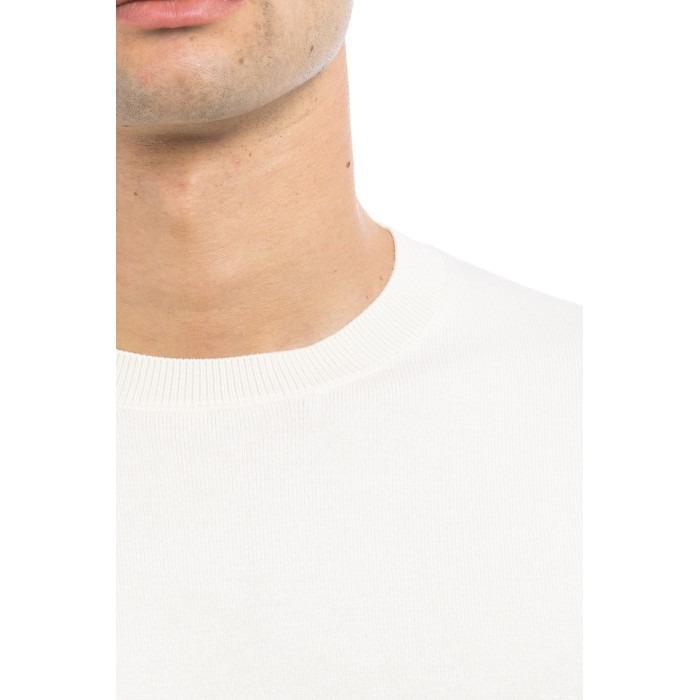 DIKTAT Maglia girocollo in misto viscosa e cashmere fin.12 naturale DK97001 NATURALE DIKTAT 