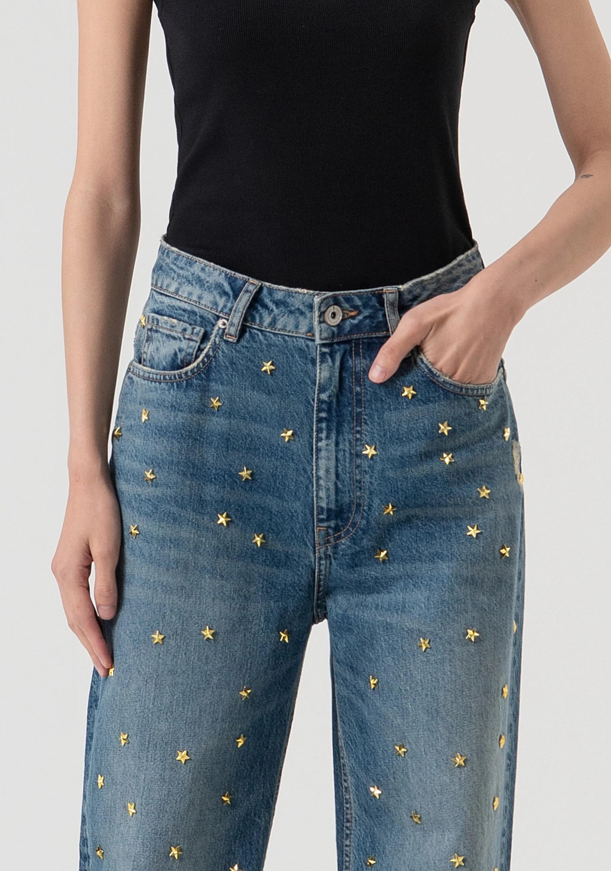 Fracomina Jeans flare in denim con lavaggio medio FR25WV2021D419R9 337 FRACOMINA 