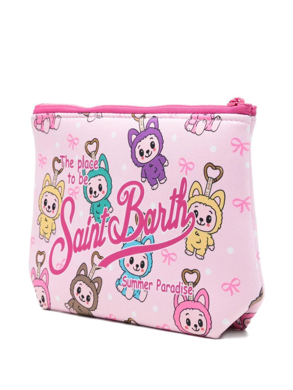 Pochette Aline MC2 saint Barth rosa con stampa Labubu ALIN001 00756L MC2 SAINT BARTH 