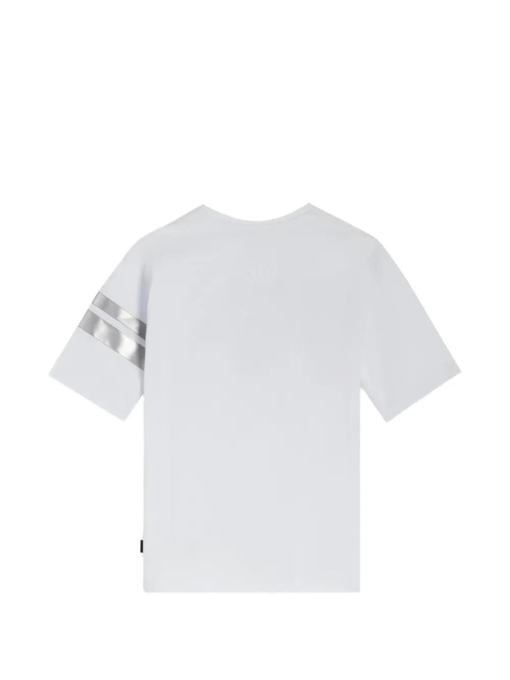GCDS T-shirt logo regular reflective ss WHITE C1UJQC703J105 100B GCDS 
