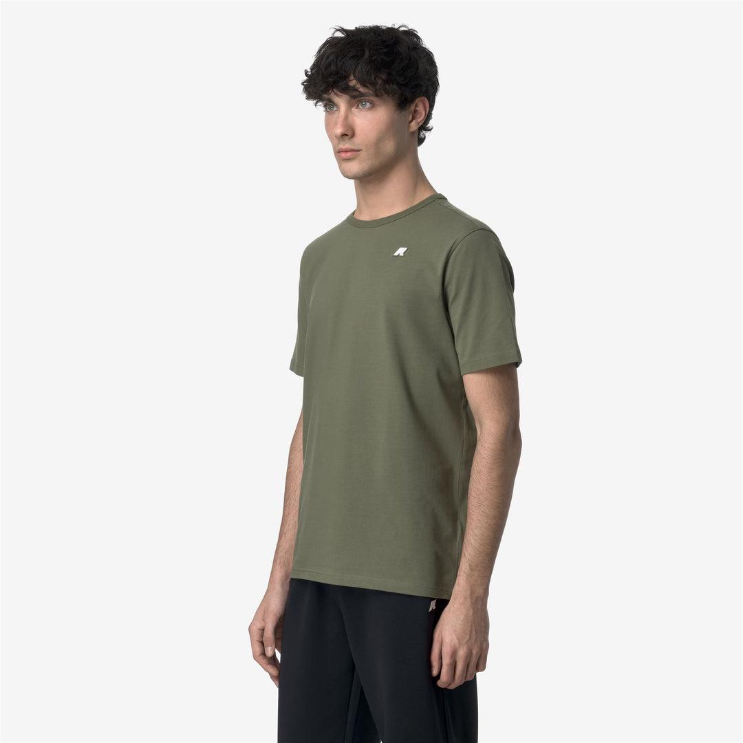 T- shirt Adame Light Stretch Jersey Green Lychen