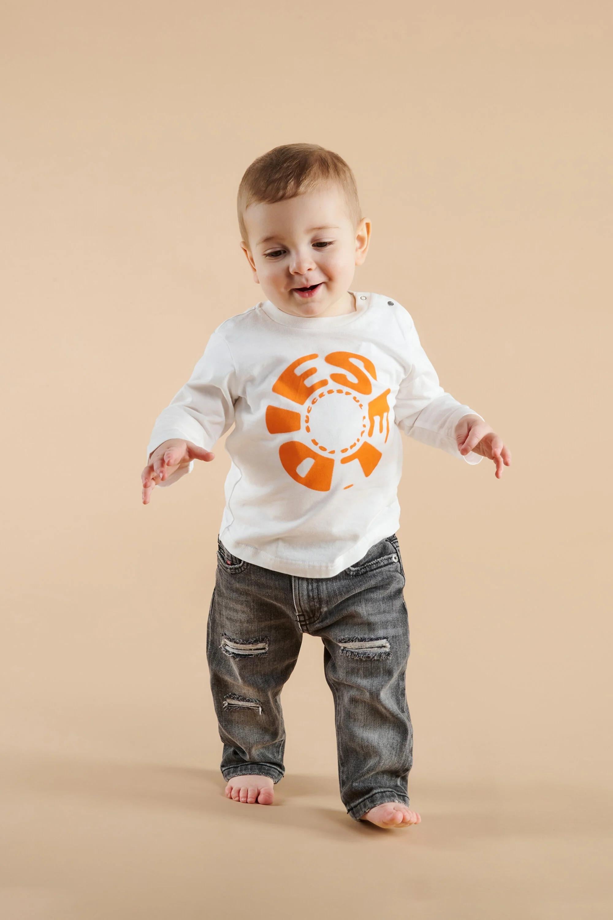 DIESEL<BR/>Jeans regular grigio scuro con strappi - D-Jools-B K00238-KXBQR K02 DIESEL 