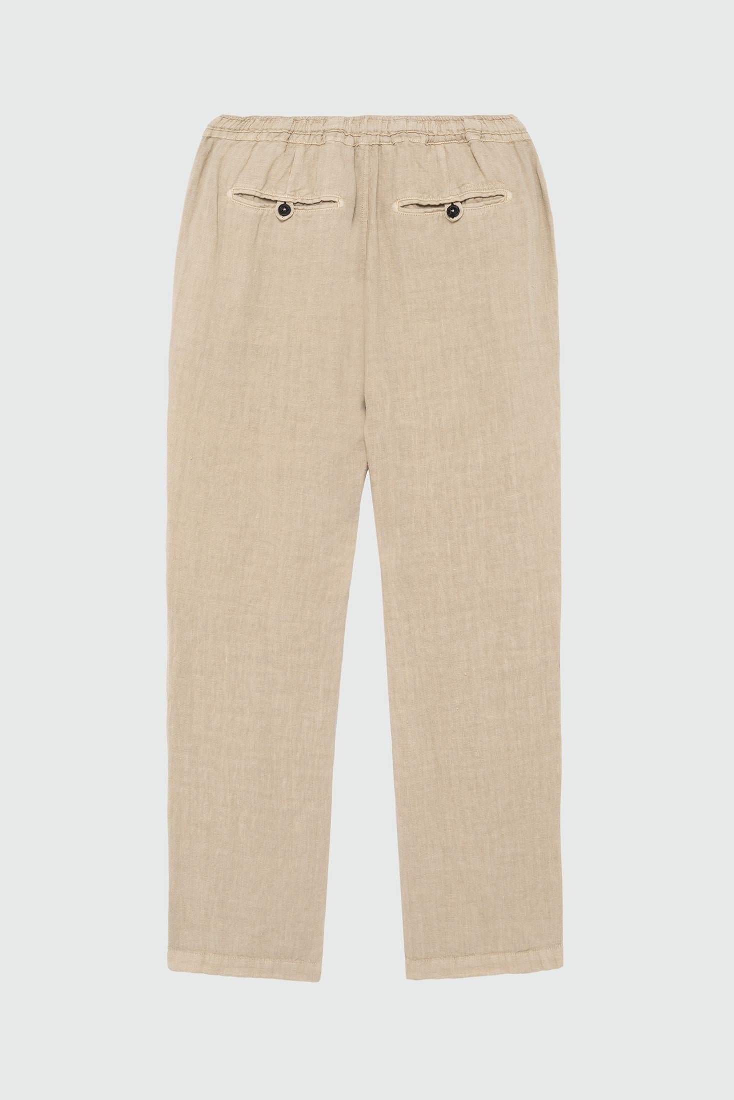 Pantalone portofino heavy linen dyed Beige RRU90301P4230569 C0105 ROY ROGER'S 