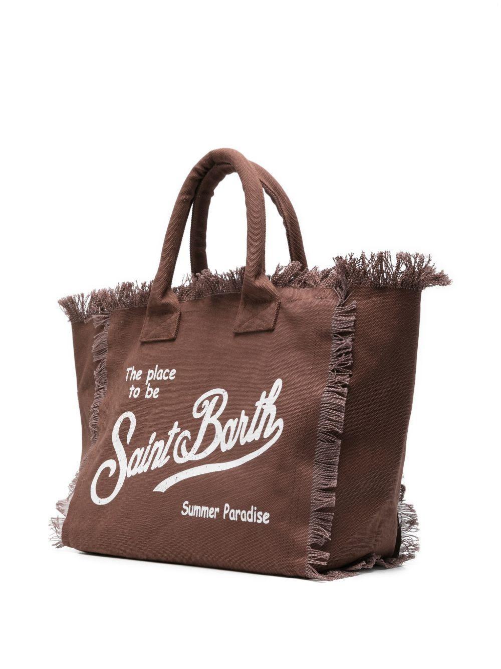 Borsa Vanity MC2 Saint Barth marrone con logo a contrasto VANI00100098L VANI001 00098L MC2 SAINT BARTH 