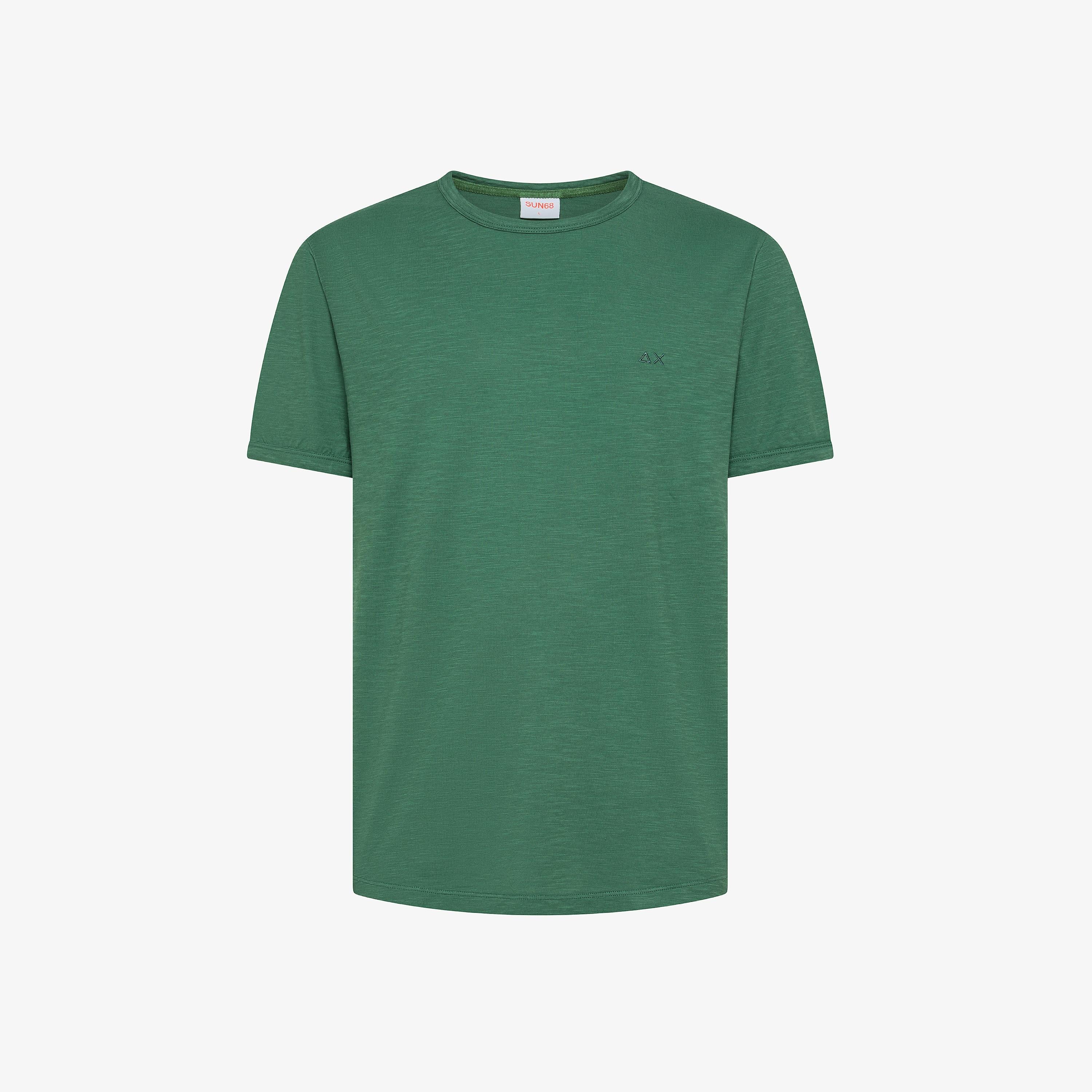 SUN68 T-shirt jersey slub Muschio T36115 95 SUN 68 