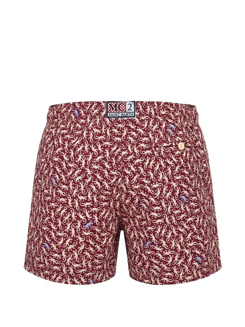 MC2 Saint Barth Kids<BR/>Jean gecko-print drawstring swim shorts JEA0022 04033L MC2 SAINT BARTH 