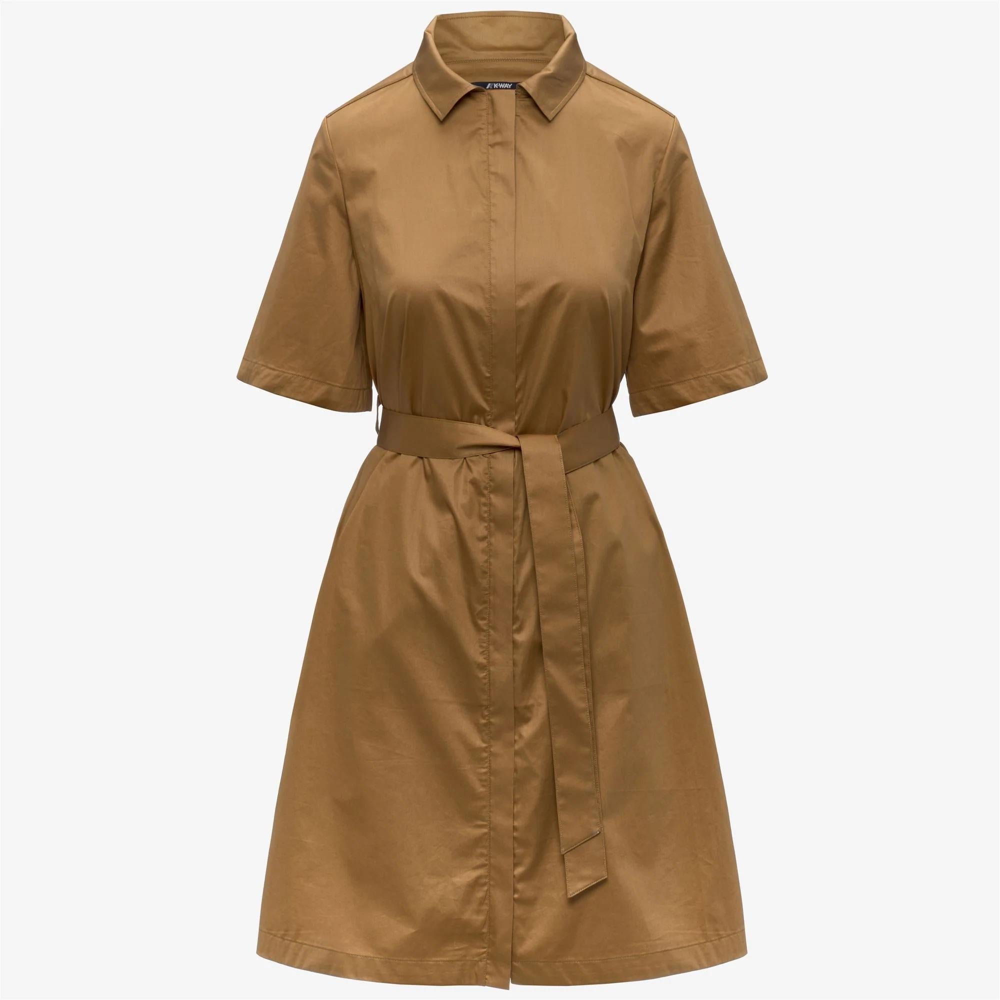 NOUAILLE SHINY COTTON<BR/>BROWN BISTRE K2147IW V04 K-WAY 