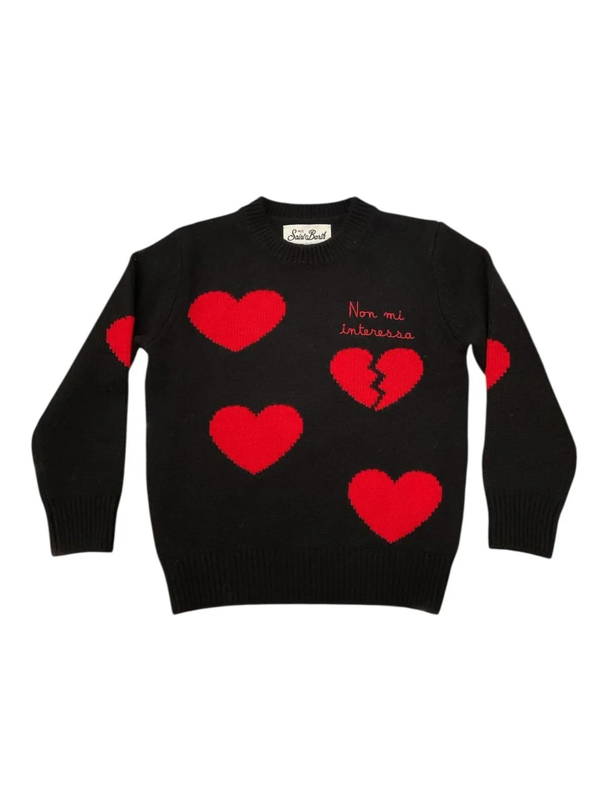 MC2 SAINT BARTH Maglione Bambine e ragazze PRINCESS P 02266I CUORE SPEZZATO 00 EMB PRC0005 02266I MC2 SAINT BARTH 