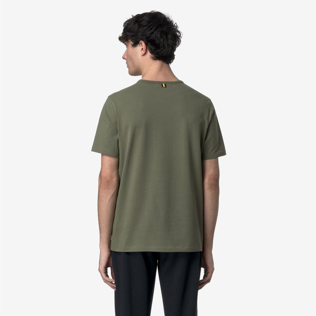 T- shirt Adame Light Stretch Jersey Green Lychen