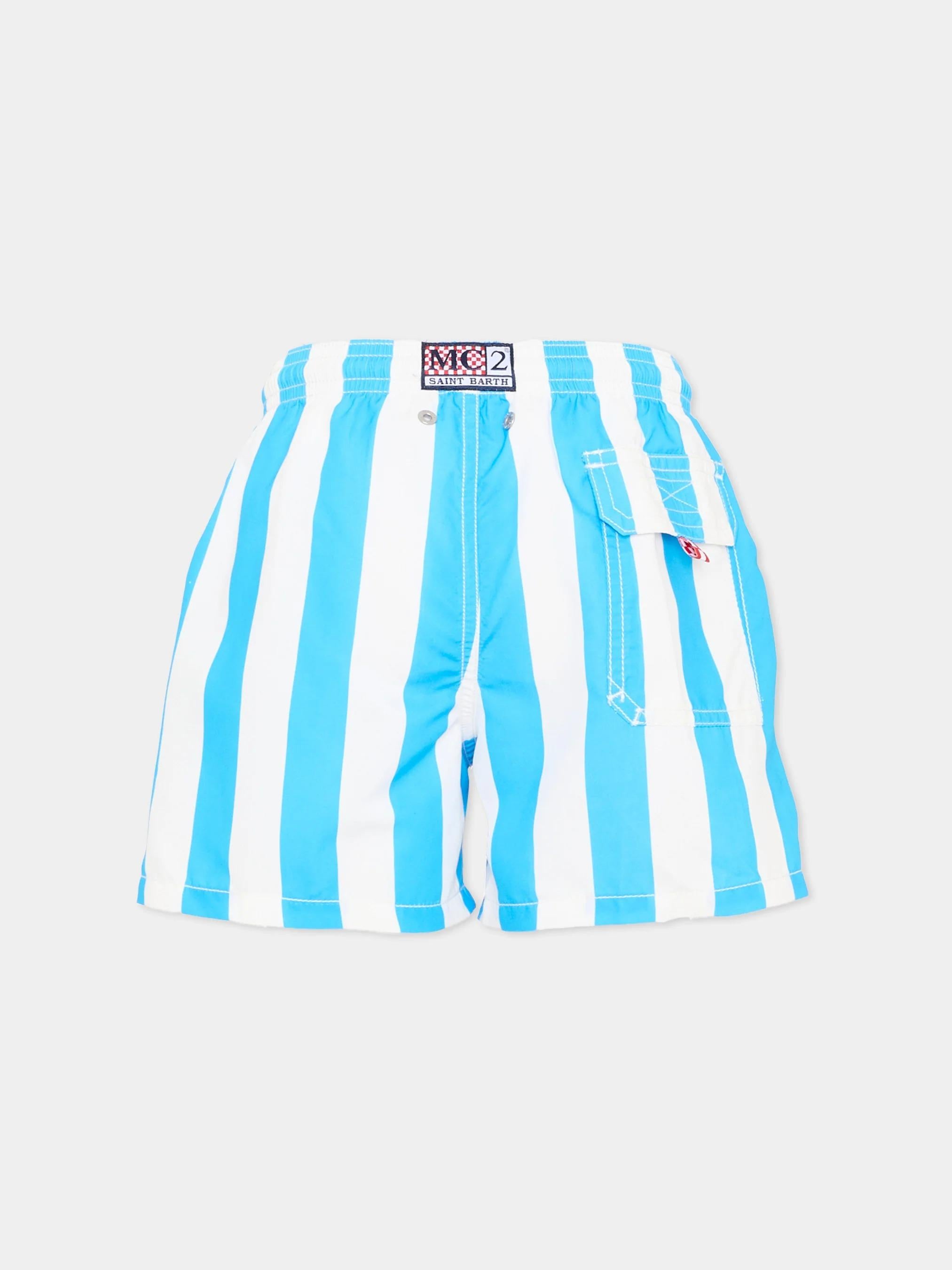 Costume mare Jean media lunghezza con stampa Napoli | SSC NAPOLI SPECIAL EDITION JEA0001 07458L MC2 SAINT BARTH 