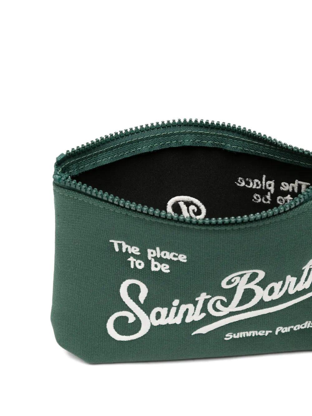 Aline Pochette in canvas VERDE ALI0047 01270L MC2 SAINT BARTH 