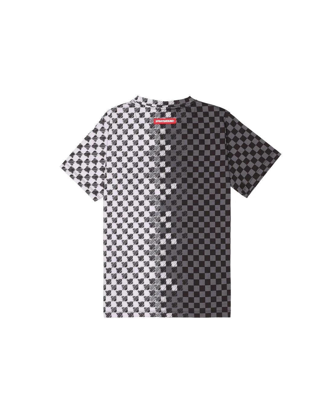 SPRAYGROUND CHECKERED SKETCH REGULAR T-SHIRT SPY1410 V.U SPRAYGROUND 