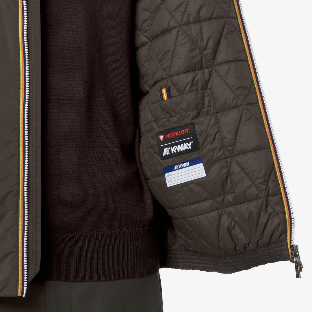 VALENTINE PLAIN WARM<BR/>BLACK OLIVE K2136CW XRG K-WAY 