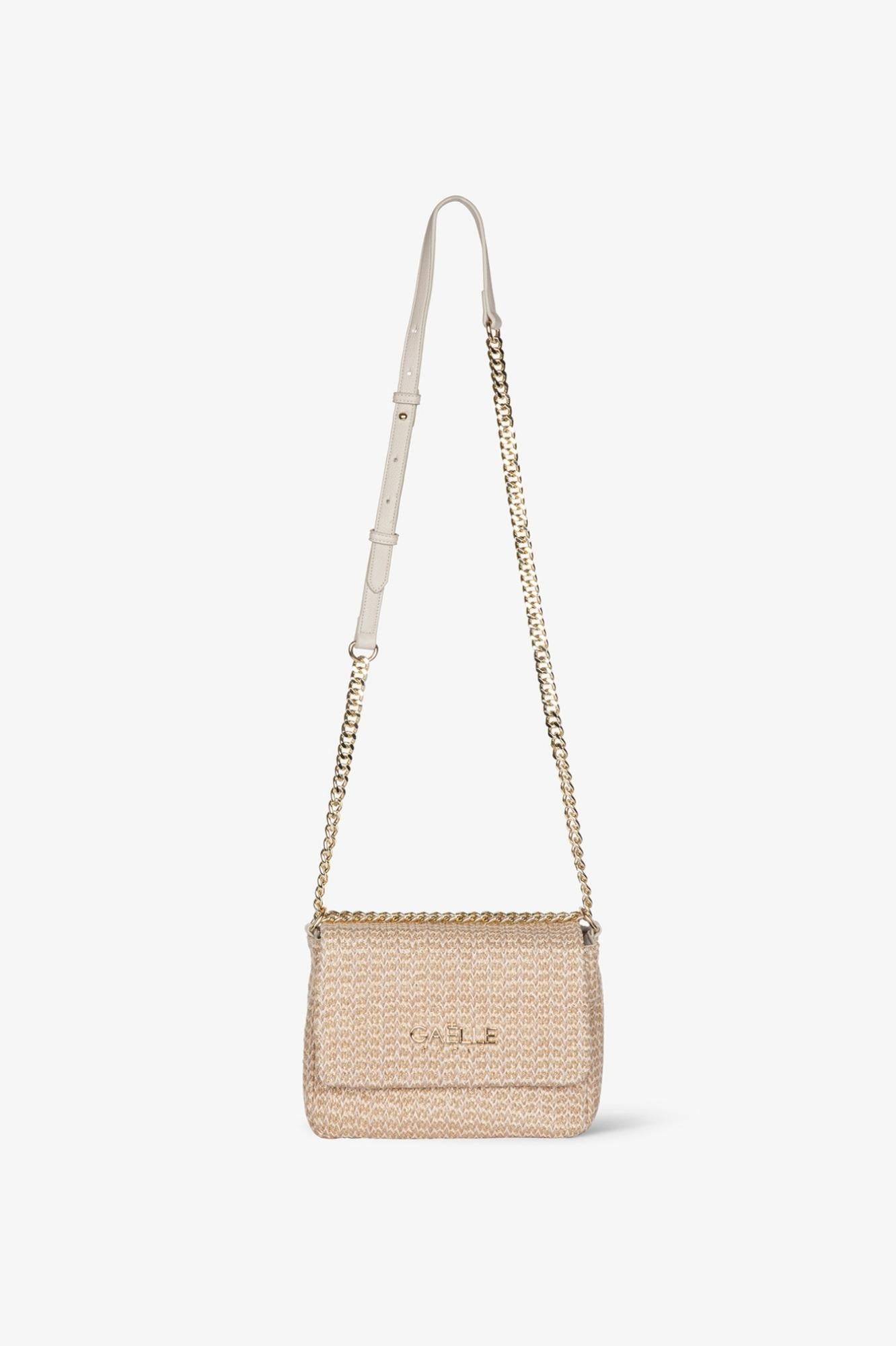 Mini Shoulder Strap Rafia Lurex  Beige - Gaëlle Paris GAACW03095-MTFI0020 BE00 GAELLE 