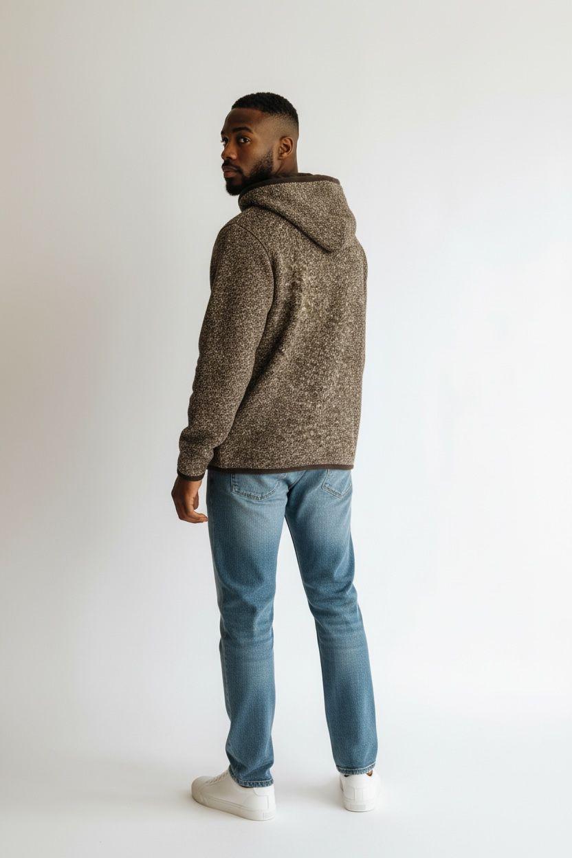 AVIRON WOOL BLEND BLACK OLIVE COMBO K4147WW B38 K-WAY 