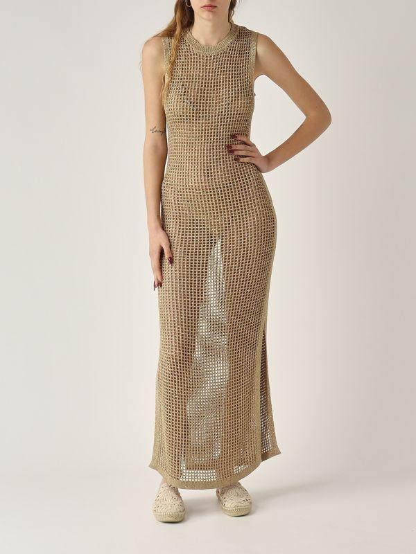 MC2 SAINT BARTH<BR/>Abito donna Eileen in maglia lurex oro EIE0001 08725L MC2 SAINT BARTH 