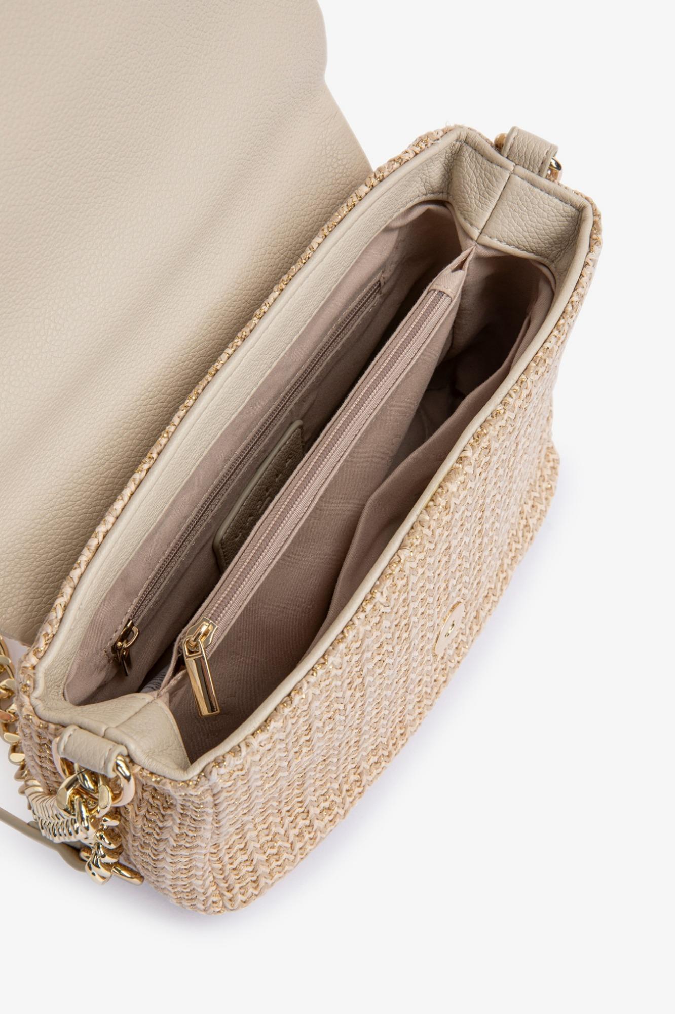 Mini Shoulder Strap Rafia Lurex  Beige - Gaëlle Paris GAACW03095-MTFI0020 BE00 GAELLE 