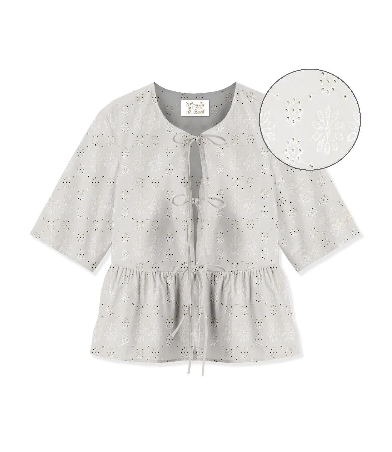Mc2 Saint Barth Blusa da Donna - Sangallo Fleur Embry 01 - Ayo0001 AYO0001 01422L MC2 SAINT BARTH 