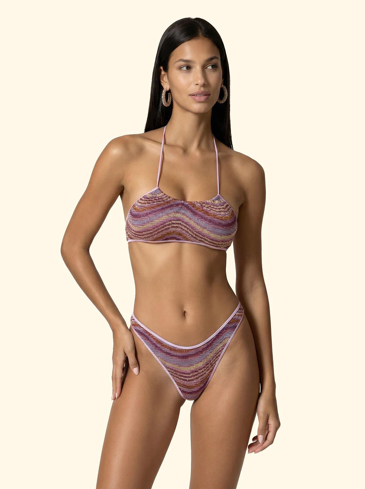 Bikini Donna Fxxk top regolabile-americano fisso Multicolor SW0651MC FK26-SW0651 MC F**K 