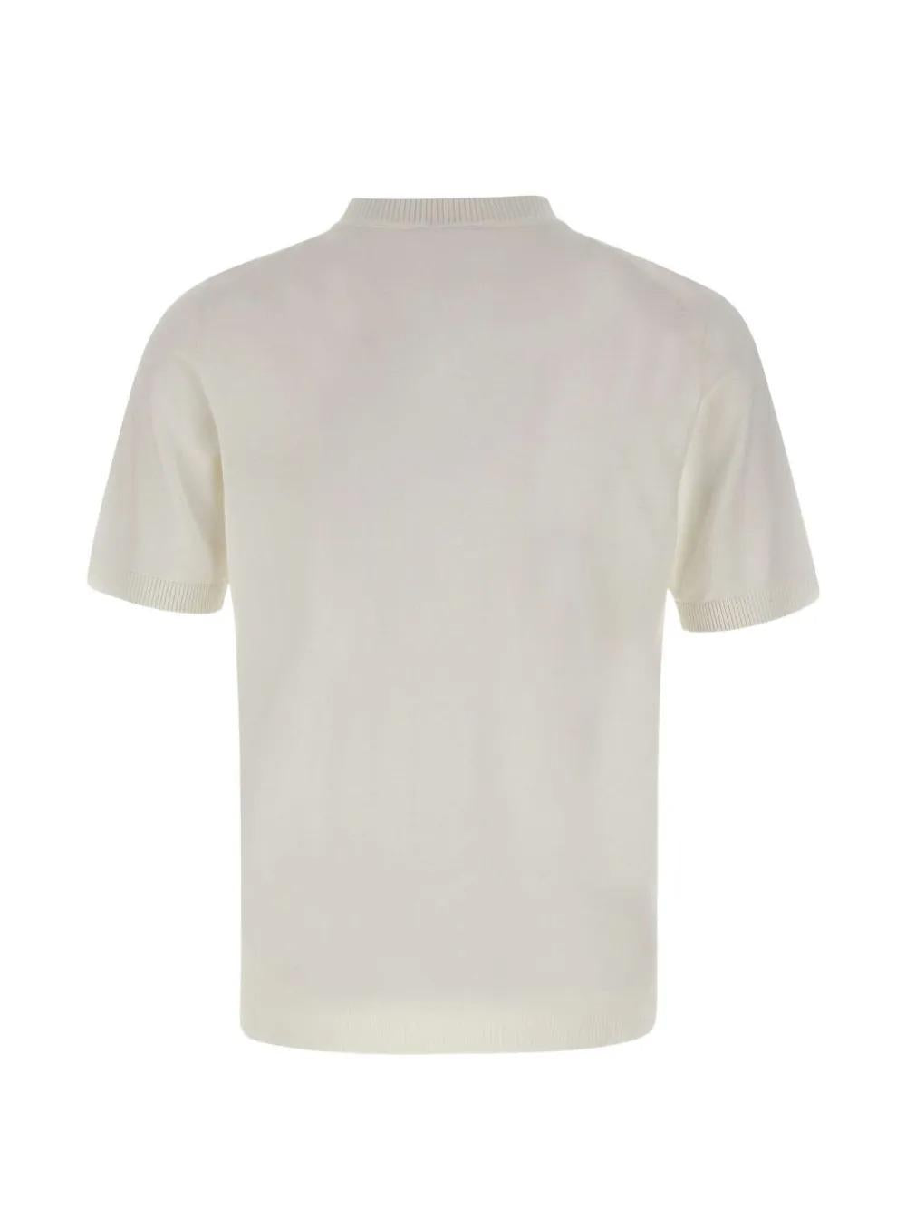 Kangra<BR/>Maglia a coste a maniche corte bianca 3016/21 01 KANGRA 