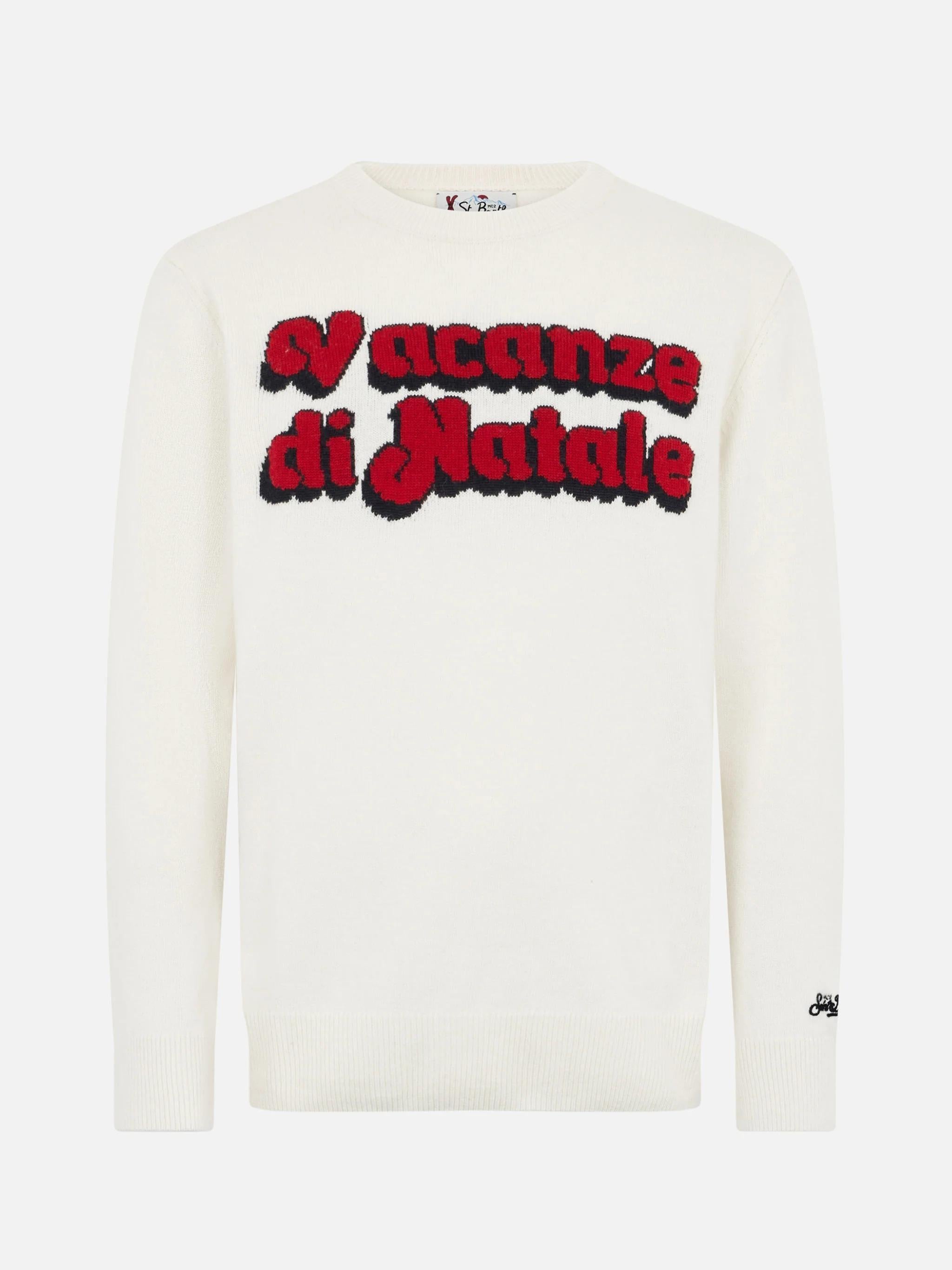 Maglia uomo Airone con jacquard Vacanze di Natale | VACANZE DI NATALE EDIZIONE SPECIALE HER0001 02226I MC2 SAINT BARTH 