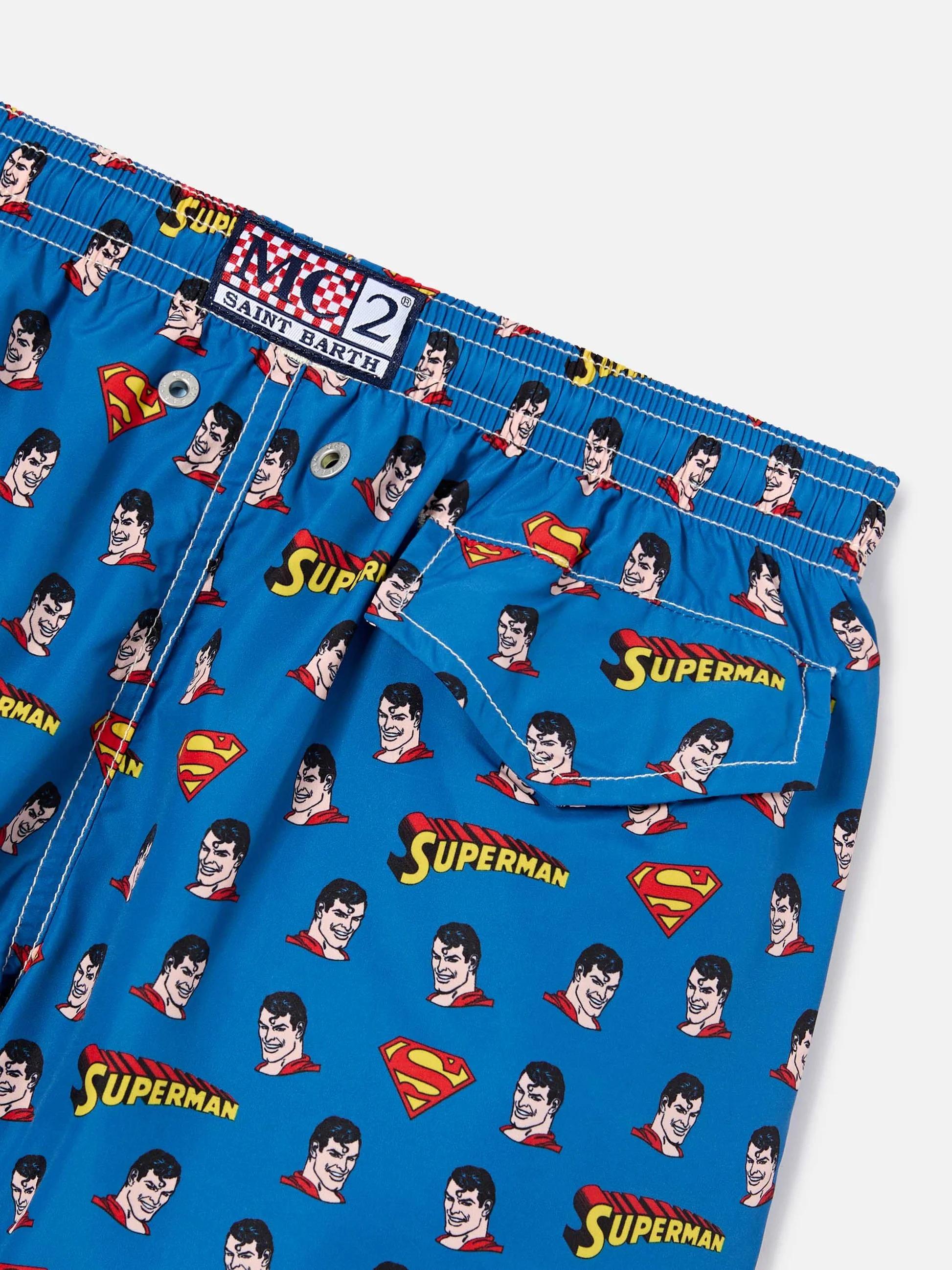 Costume Jean Lighting con stampa Superman all-over | Special Edition JEA0004 03759L MC2 SAINT BARTH 