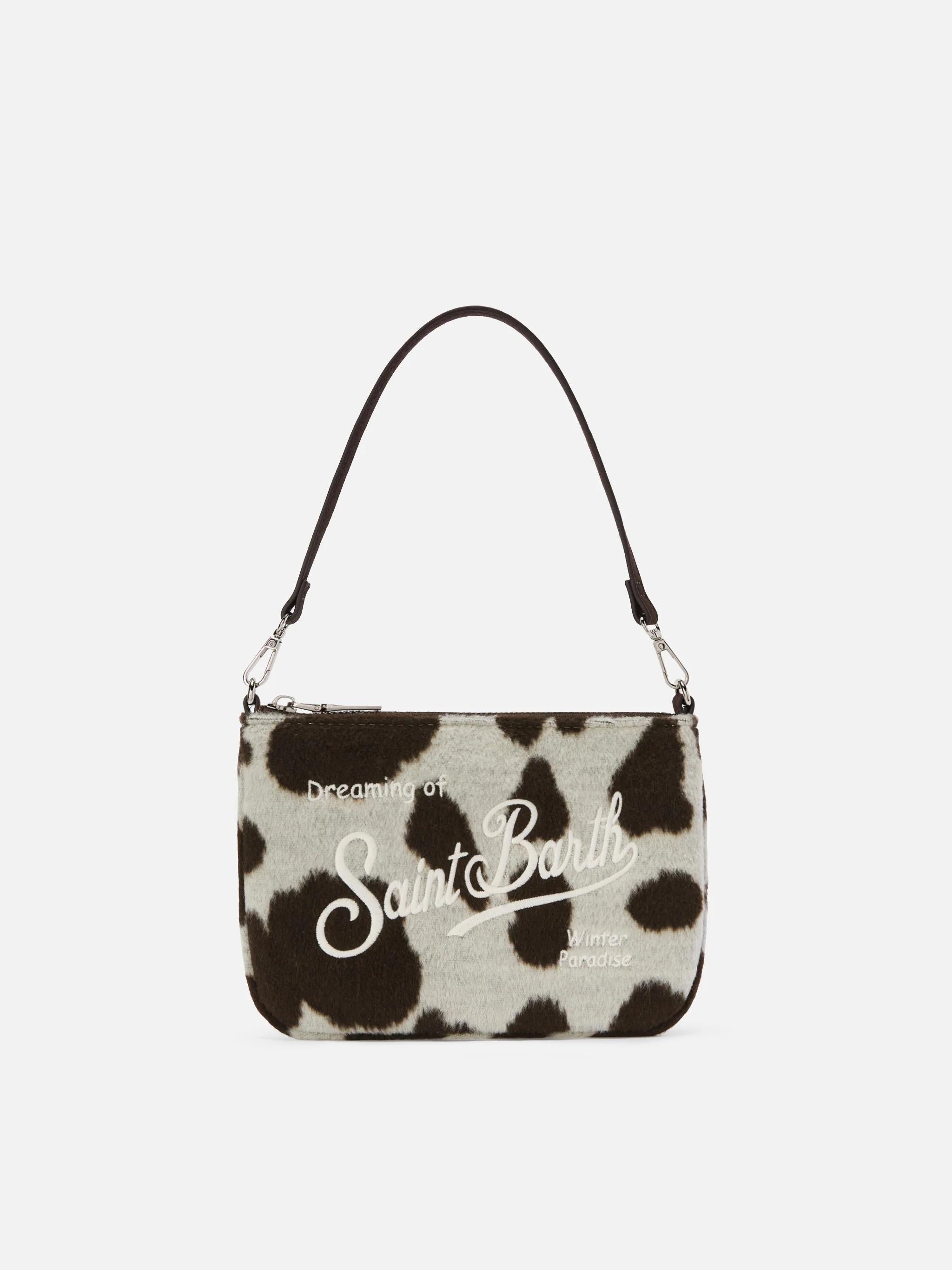 Borsetta a spalla Parisienne Mini Felt in misto lana muccato PARM003 01434I MC2 SAINT BARTH 