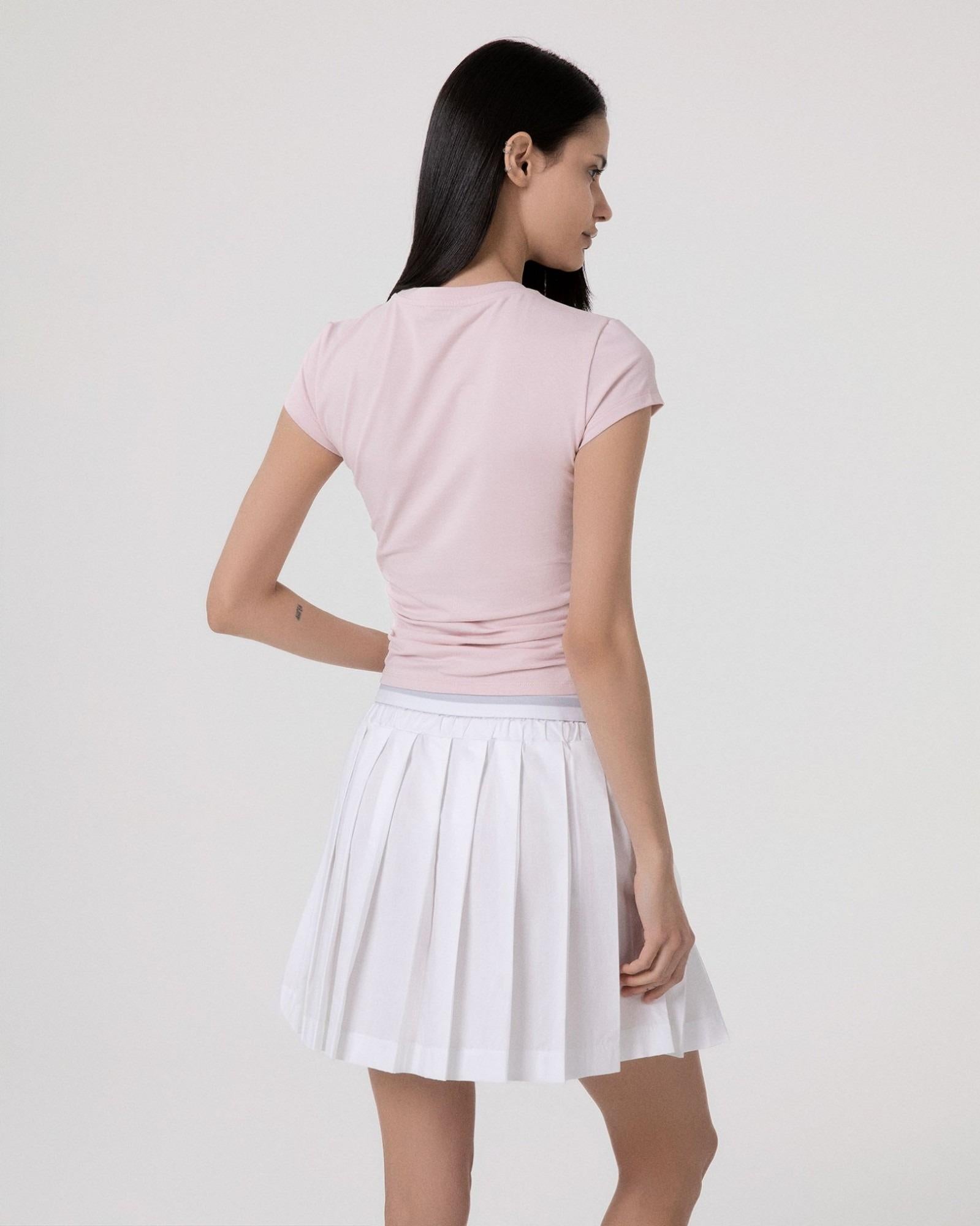 T-Shirt In Bielastico Con Fianchi Arricciati  Nude HINNOMINATE HMABW02479-PTTS0059 RO06 HINNOMINATE 