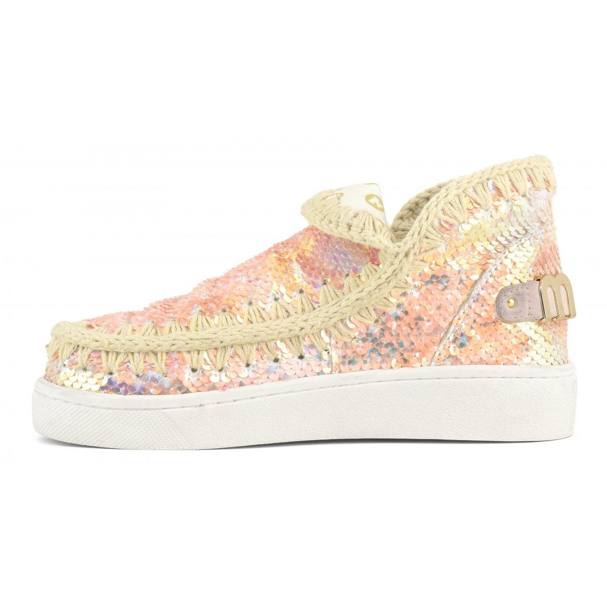 Mou Summer eskimo sneack k sequins Iridiscen Sequins Beige SK211009K IRIBEI MOu 