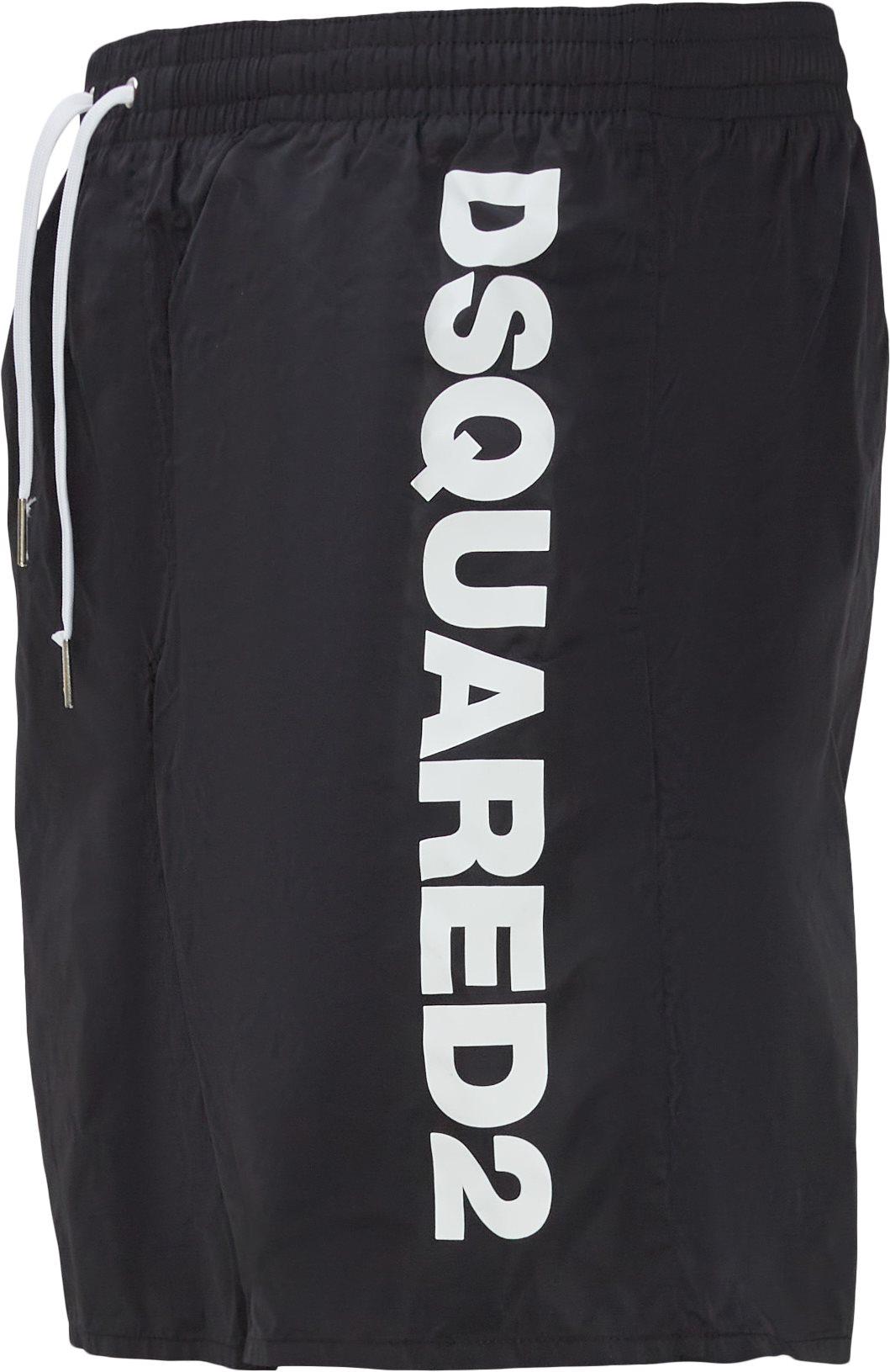 Costume Disquared2 boxer nero stampa bianca D7BM16000 010 DSQUARED 