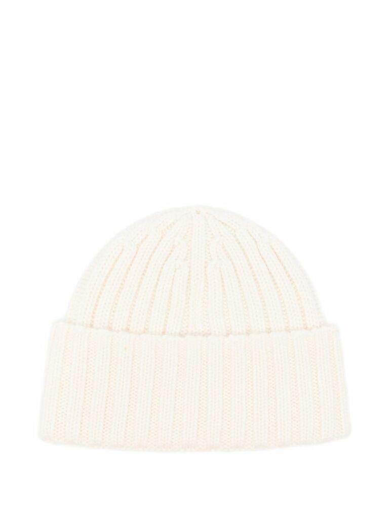 Knitted cap wengen w jr st barth 10ar emb bianco WENG018 01918I MC2 SAINT BARTH 