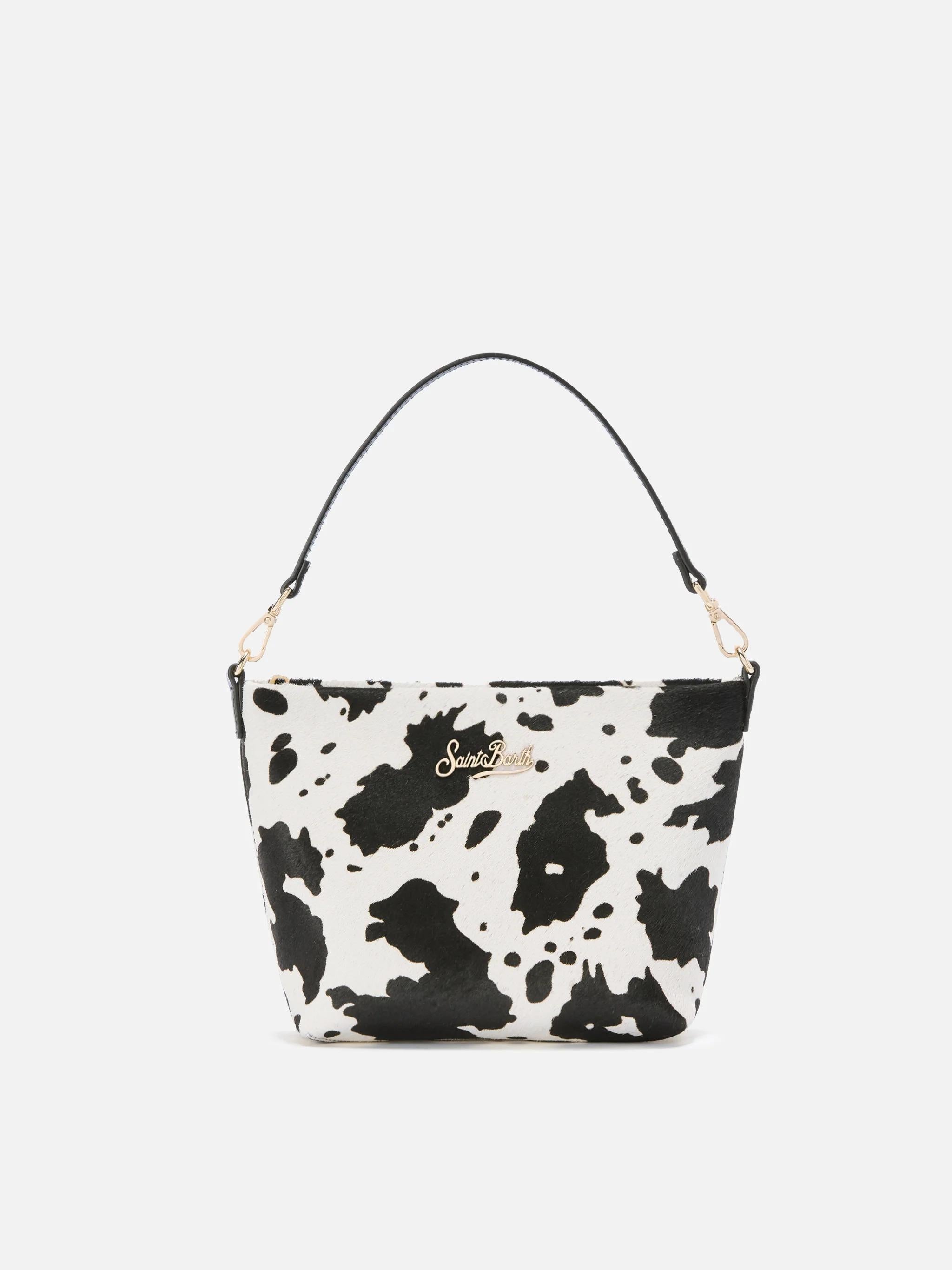 Borsa a spalla Aline Bag in pelle spazzolata e cavallino muccato ALI0034 00509I MC2 SAINT BARTH 