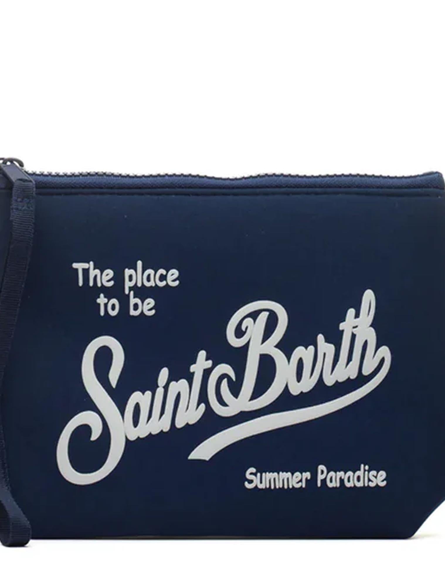 Saint Barth<BR/>Pochette Aline Blu ALIN001 0009L MC2 SAINT BARTH 