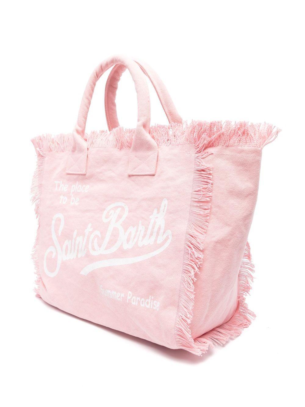 Borsa Vanity MC2 Saint Barth rosa con stampa del logo sul davanti VANI001 00135L MC2 SAINT BARTH 