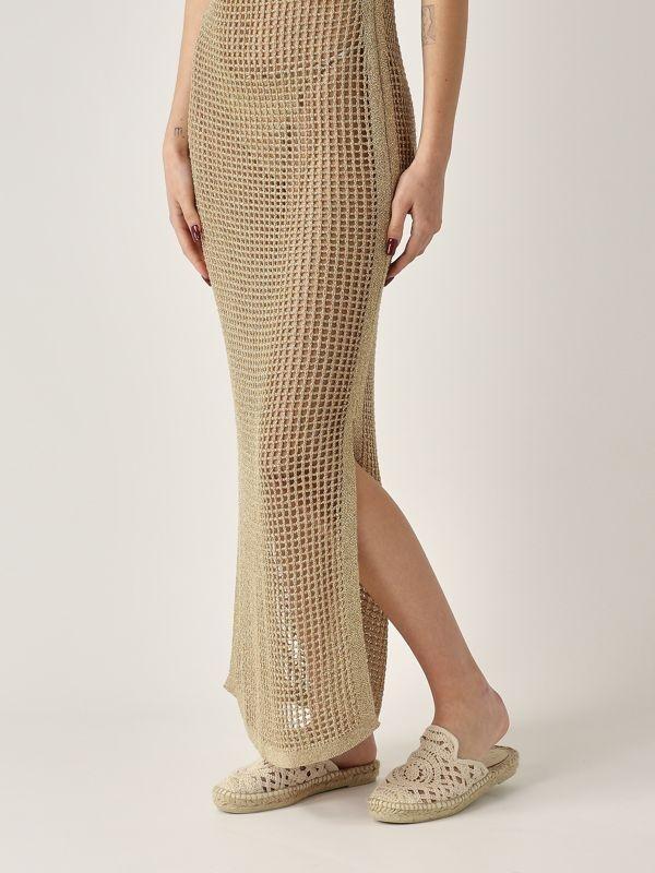 MC2 SAINT BARTH<BR/>Abito donna Eileen in maglia lurex oro EIE0001 08725L MC2 SAINT BARTH 