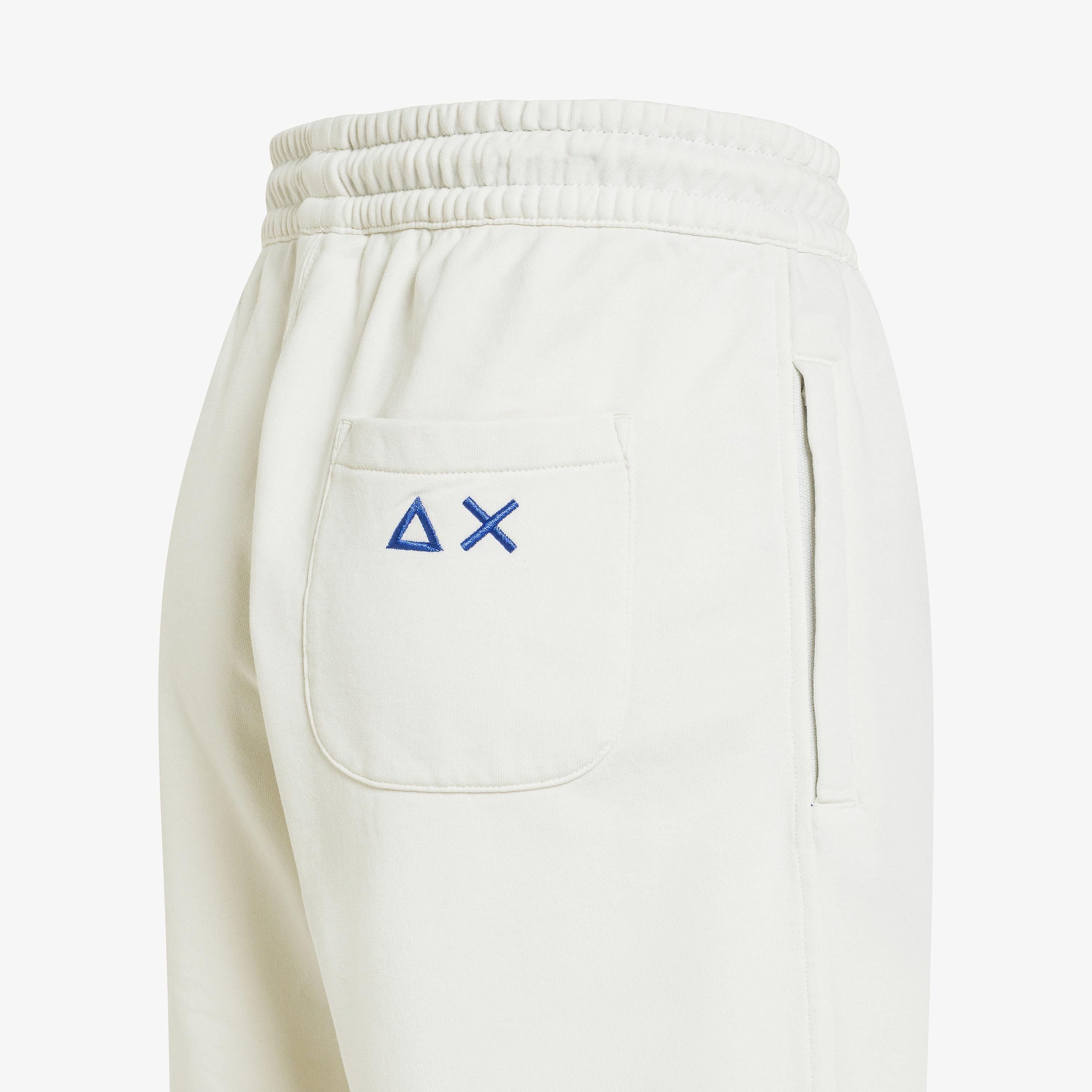 SUN68 Sweatshorts fluo basic fleece Bianco Panna F36140 31 SUN 68 