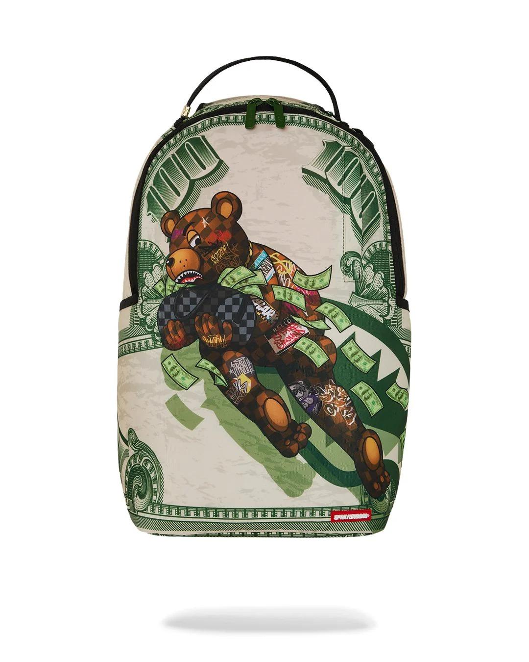 Sprayground<BR/>Zaino "Fly Bear 2" Sprayground verde 910B8579NSZ V.UNICA SPRAYGROUND 
