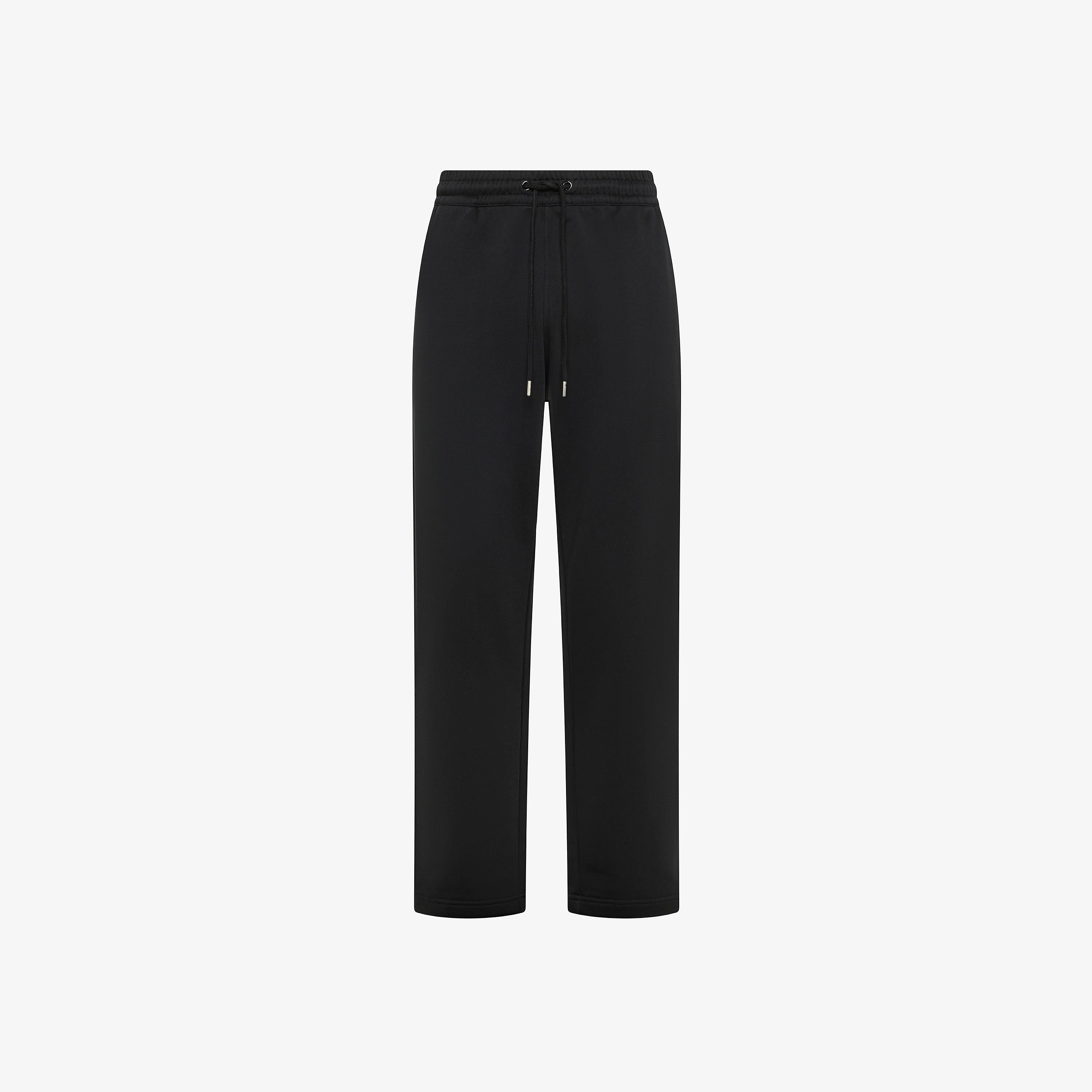 Pantaloni straight in felpa nero F45142 11 SUN 68 